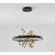 Canada LED 24 inch Sand Black Chandelier Ceiling Light